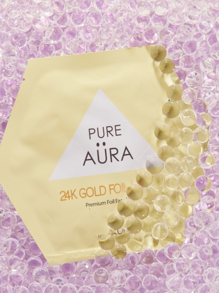 PURE AÜRA 24K GOLD FOIL MASK