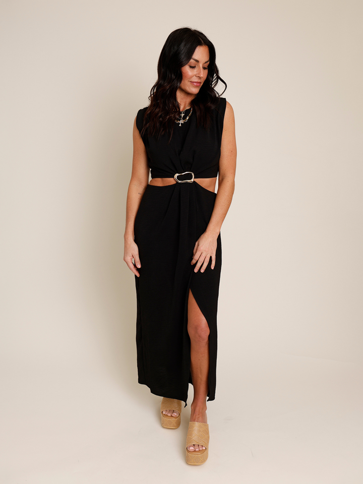 MARA CUT-OUT MIDI DRESS