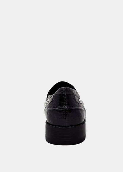TRISHA STUDDED LOAFER X CHARCOAL