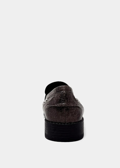 TRISHA STUDDED LOAFER X DARK TAUPE