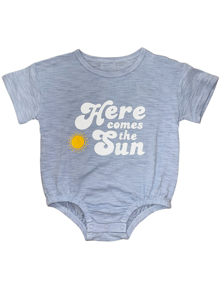 BABY HERE COMES THE SUN ROMPER - THE LITTLE EAGLE BOUTIQUE