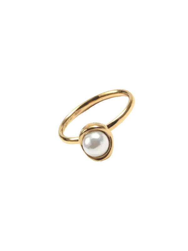FARRAH B JEWELRY TREASURED PEARL GOLD RING - THE HIP EAGLE BOUTIQUE