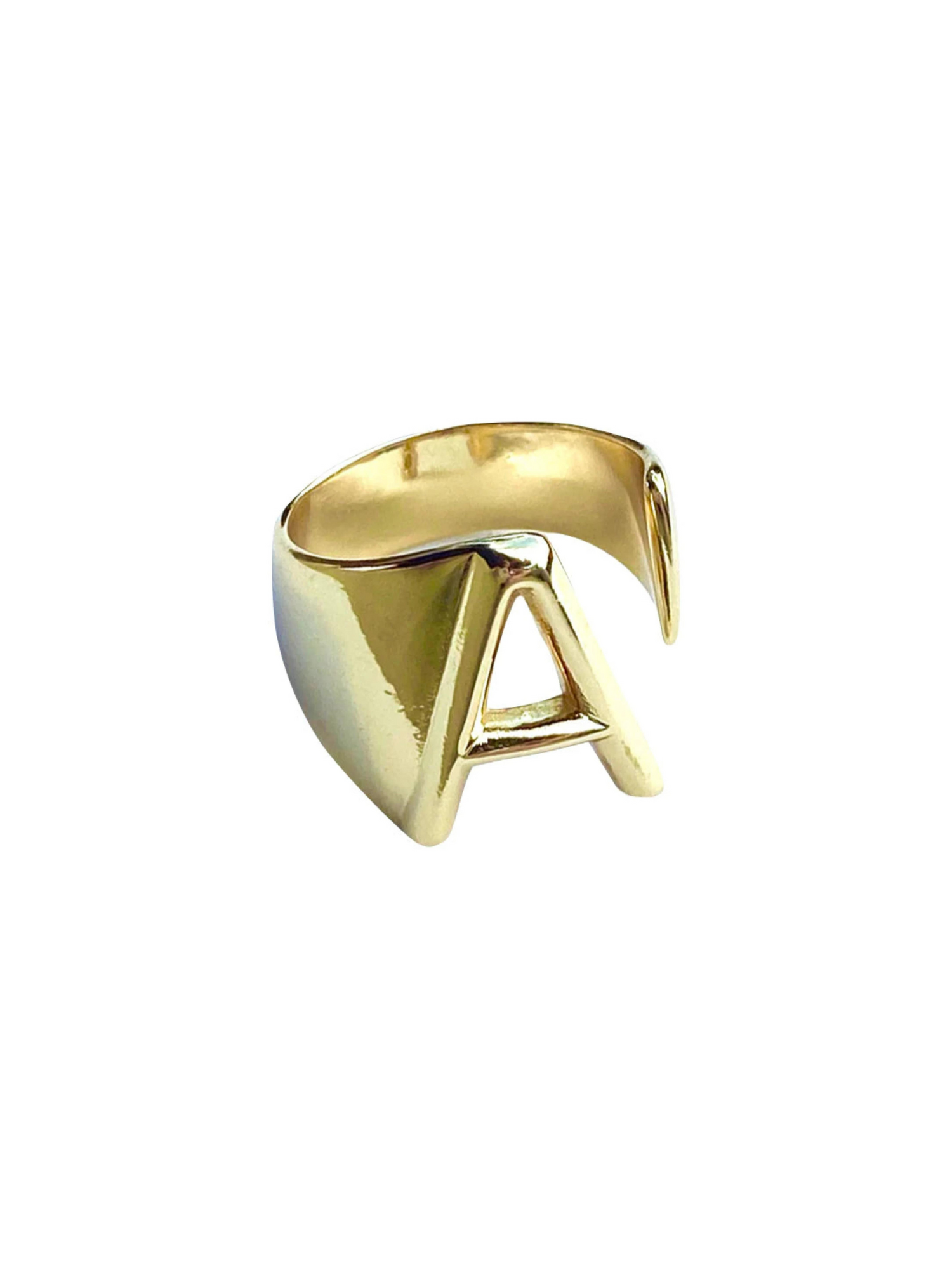 FARRAH B JEWELRY GOLD SOLO INITIAL RING - THE HIP EAGLE BOUTIQUE