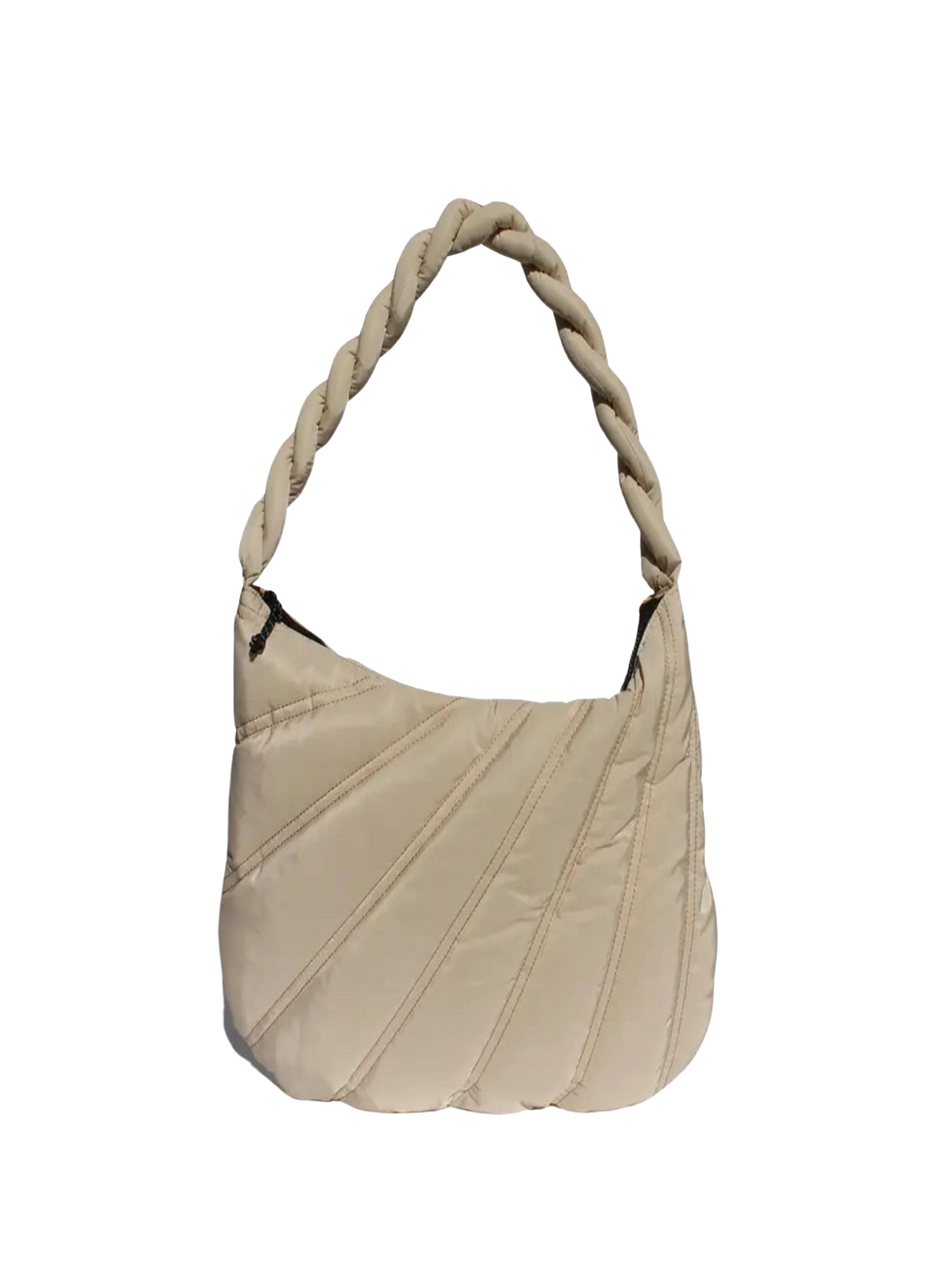 FUN NEUTRAL QUILTED TOTE BAG - THE HIP EAGLE BOUTIQUE