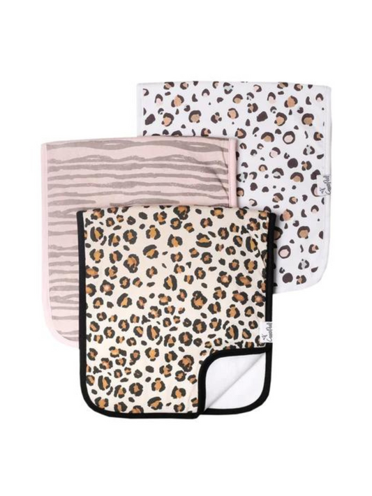 COPPER PEARL BURP CLOTH SET IN ZARA - THE LITTLE EAGLE BOUTIQUE
