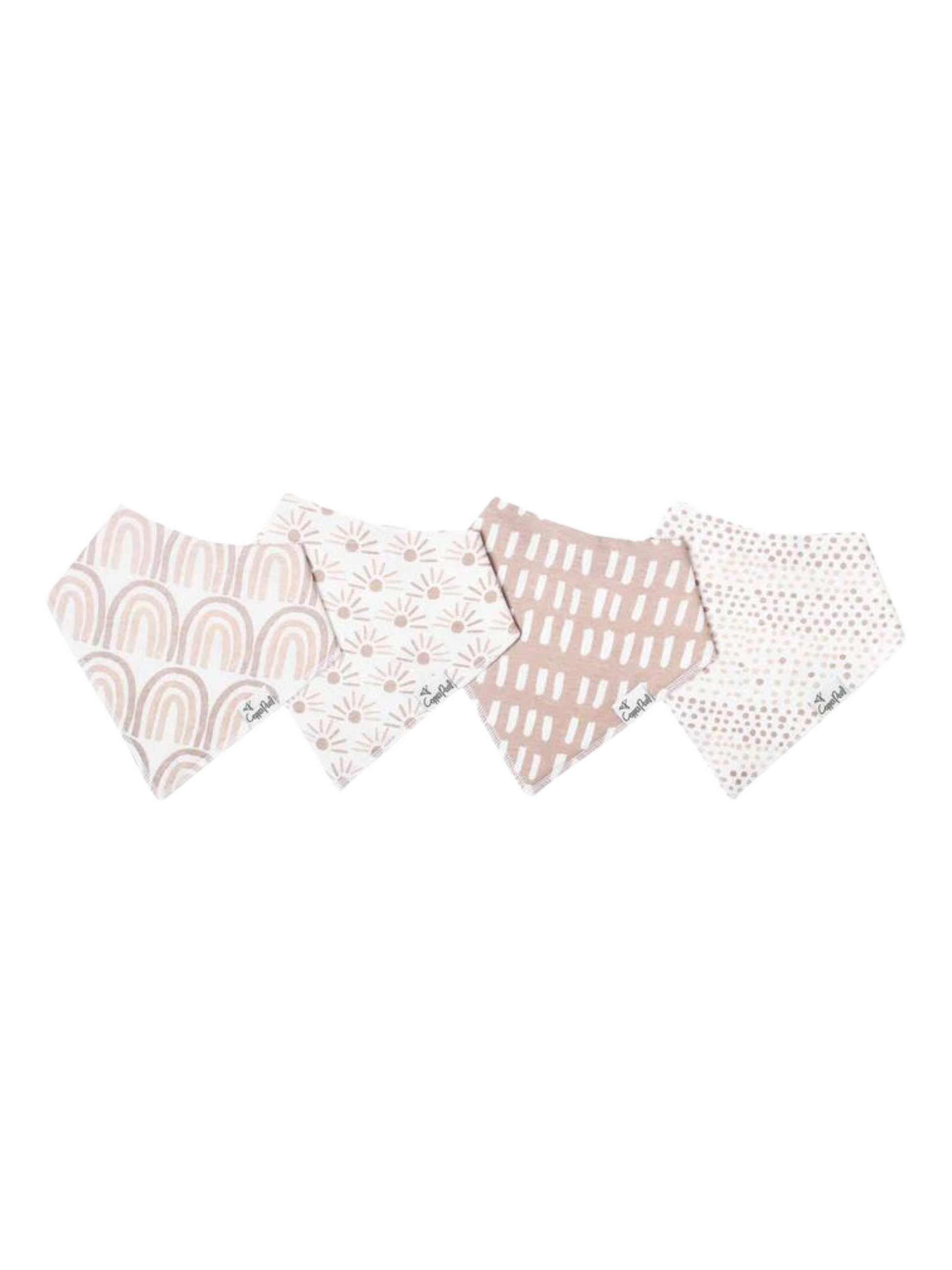 COPPER PEARL BANDANA BIBS IN BLISS - THE LITTLE EAGLE BOUTIQUE