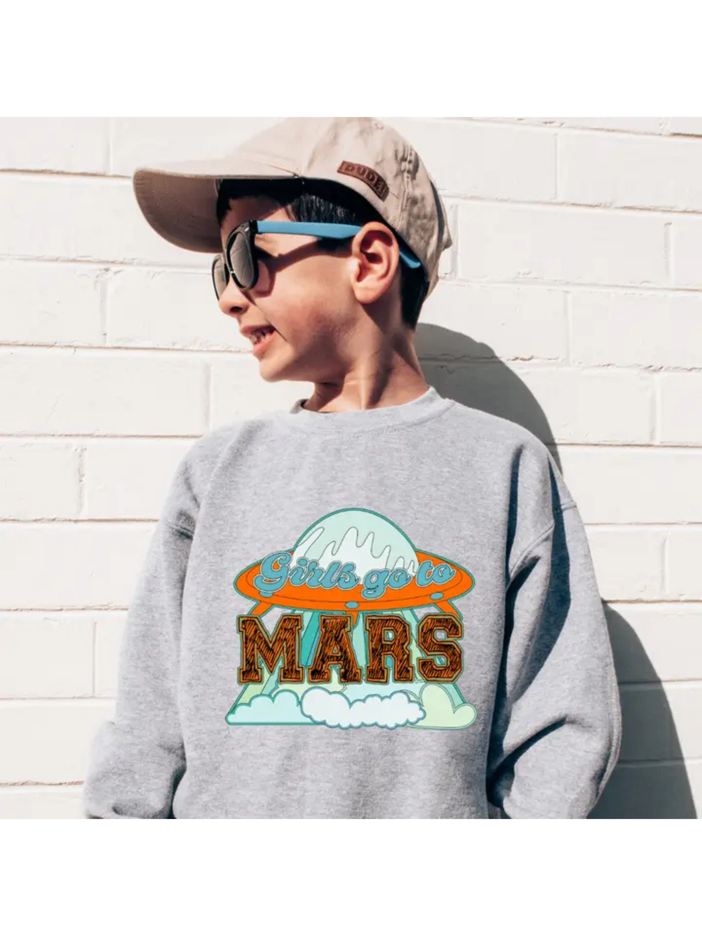 GIRLS GO TO MARS CREWNECK PULLOVER