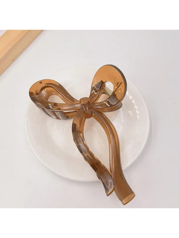 JELLY BOW CLAW HAIR CLIP