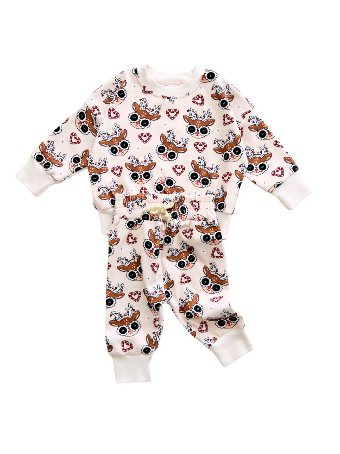 BRIGHT LIGHTS REINDEER JOGGER SET