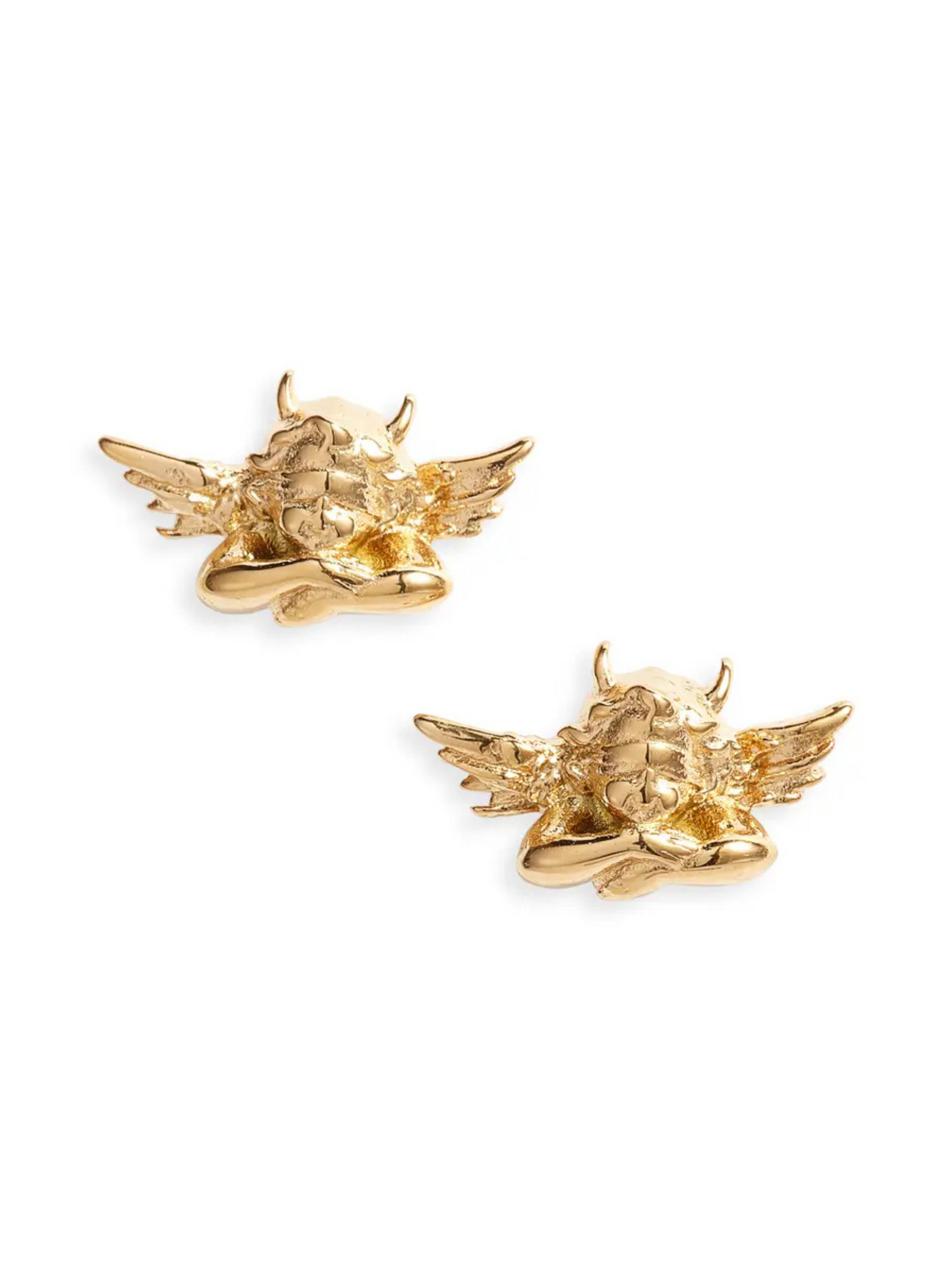 BOYS LIE GOLD STUD EARRING