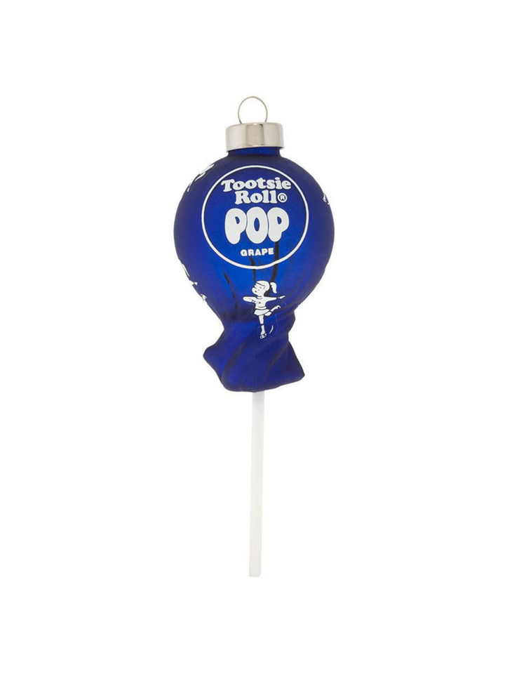 GRAPE TOOTSIE ROLL POP ORNAMENT