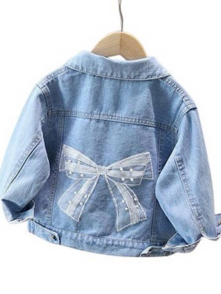 BOW BACK DENIM JACKET