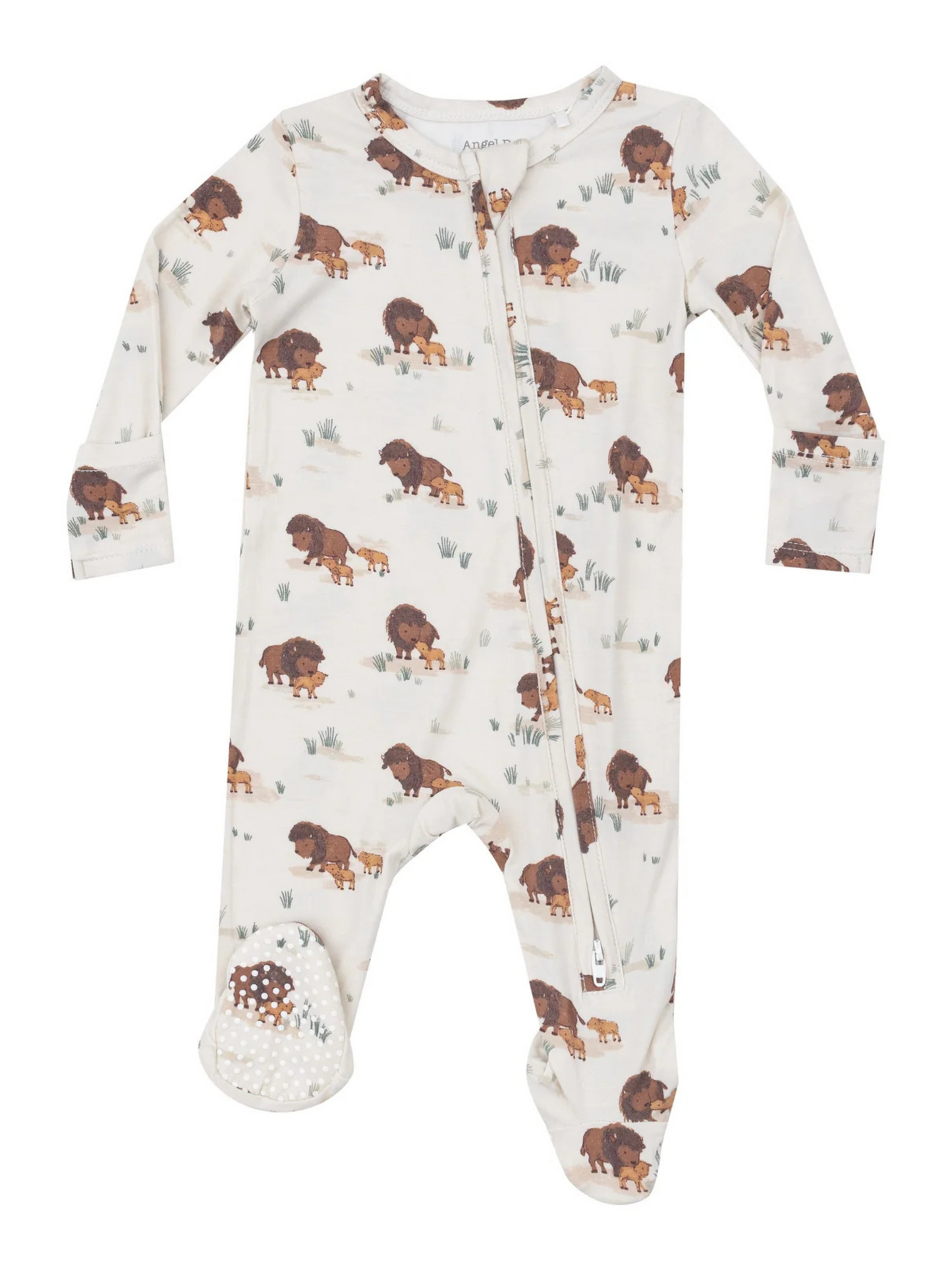 BISON FAMILIES 2 WAY ZIPPER FOOTIE