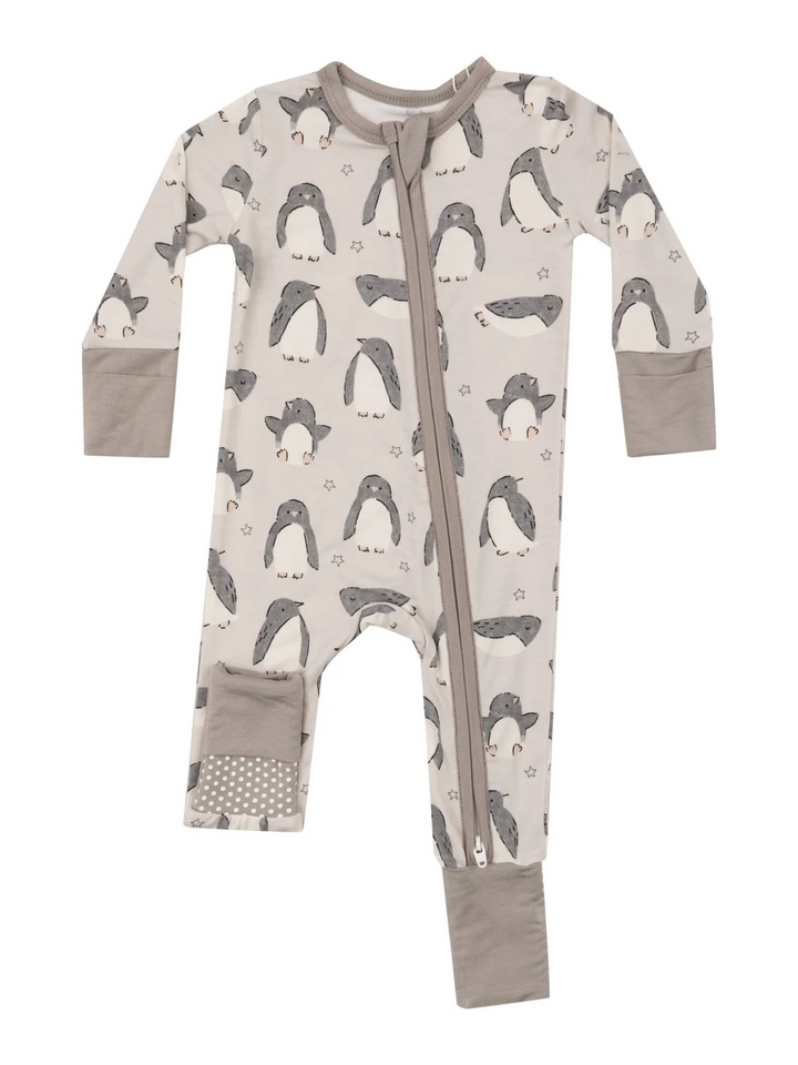 PENGUIN PALS 2 WAY ZIPPER ROMPER