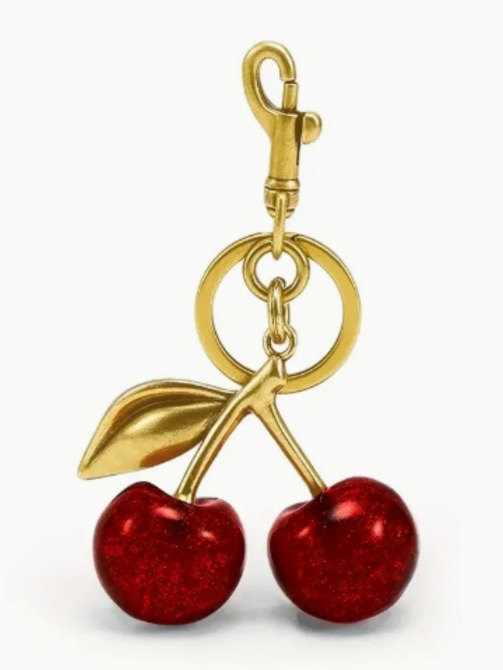 CHERRY KEYRING BAG CHARM