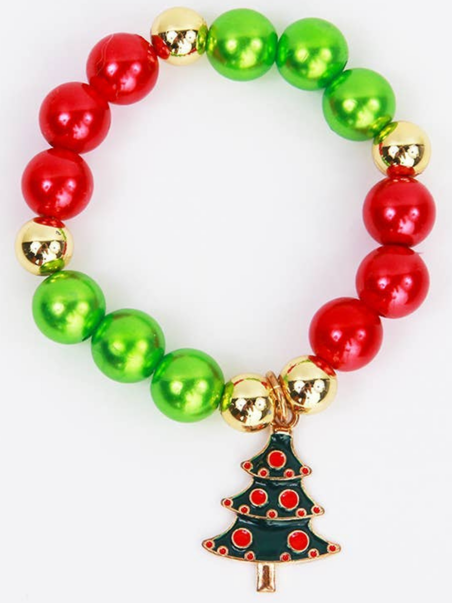 CHRISTMAS TREE CHARM BRACELET