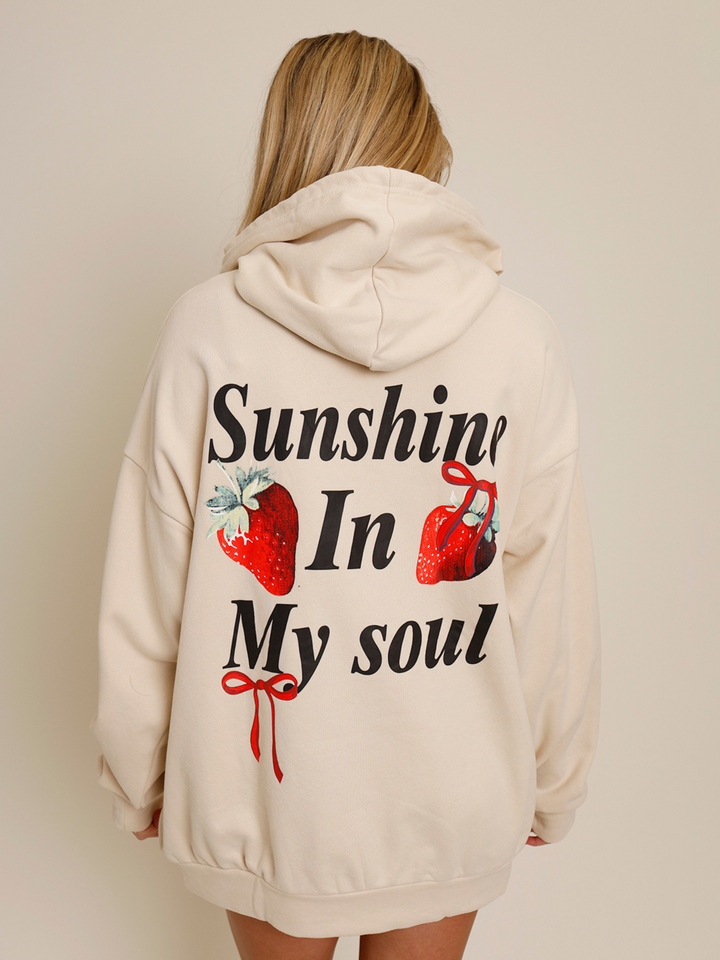 BE THE SUNSHINE HOODIE X TAN