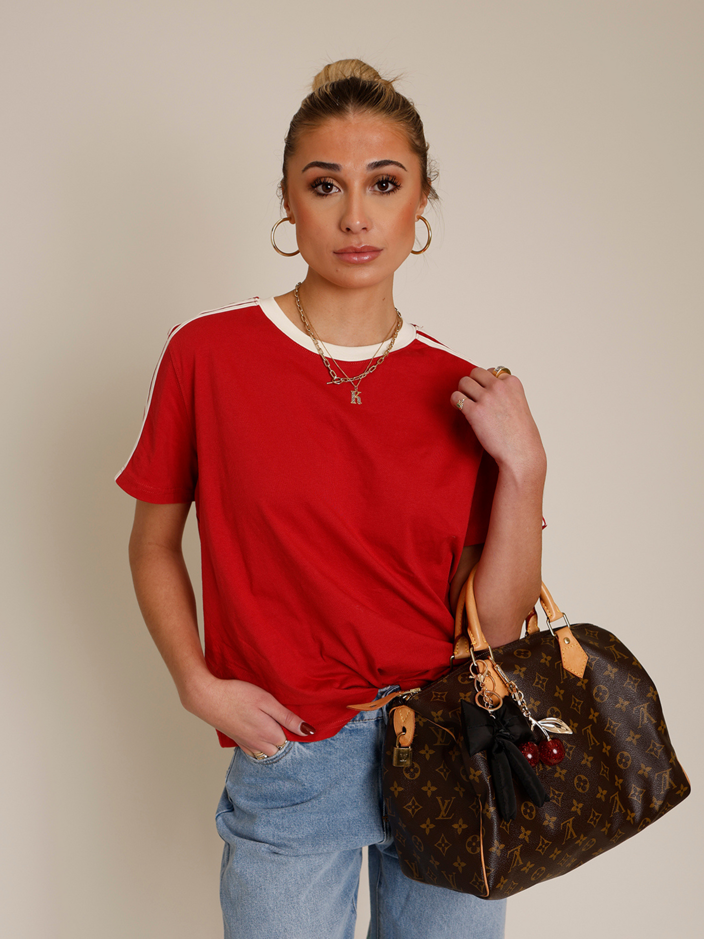 SPORTY CHIC TEE X RED