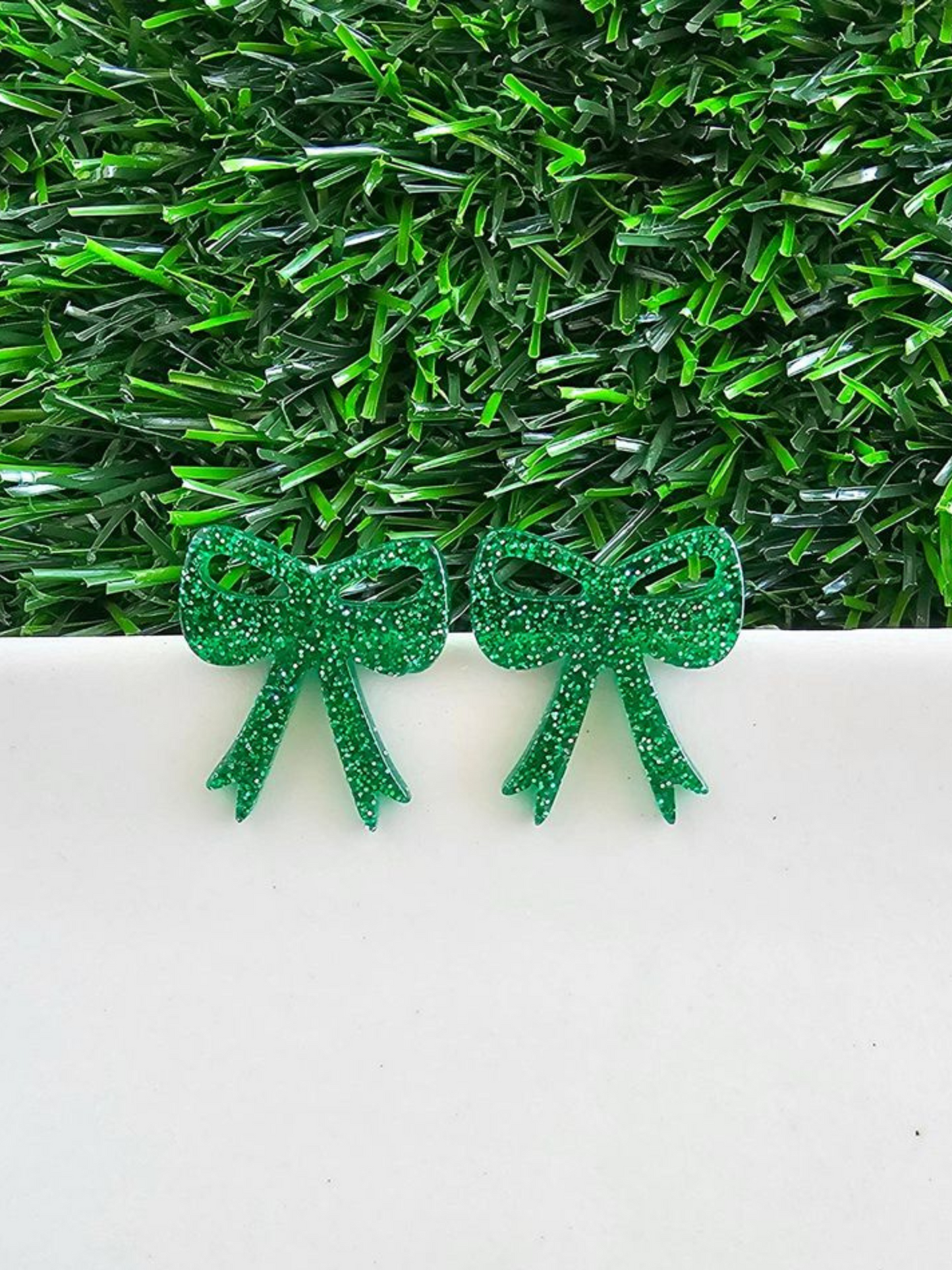 GIRLY GAMEDAY COQUETTE BOW EARRINGS