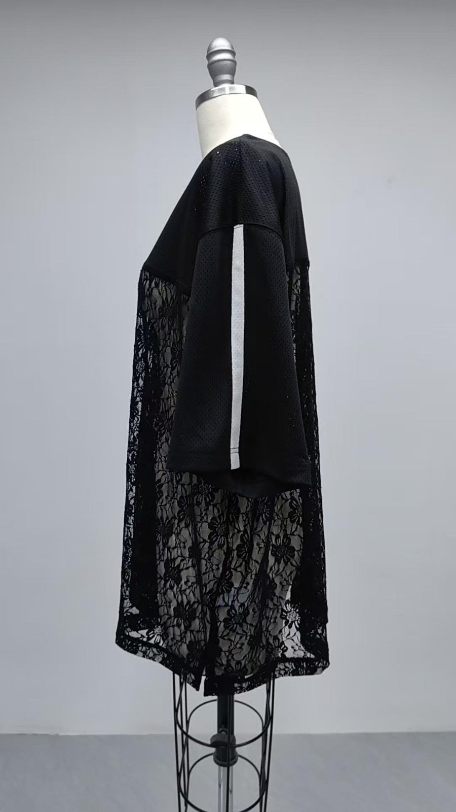 CHEERING FOR ALL QB CUTIE SHEER LACE JERSEY
