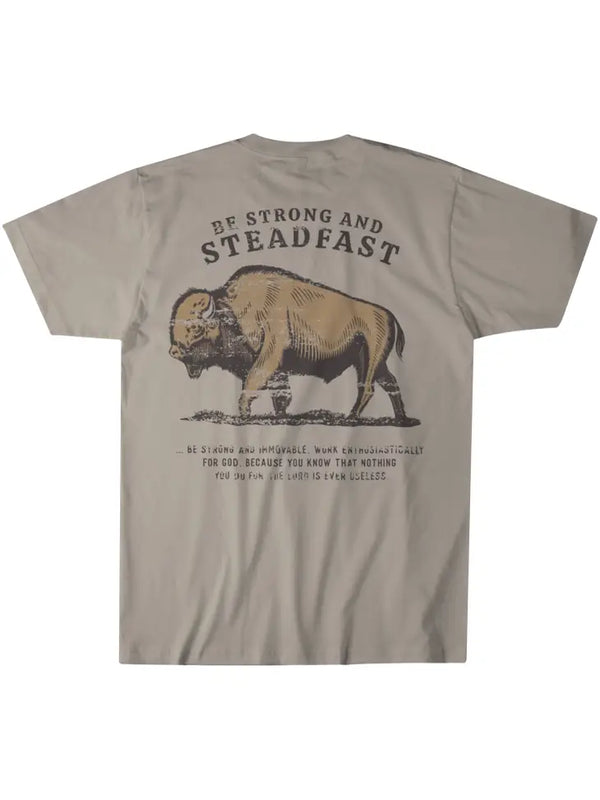 BE STRONG AND STEADFAST TEE - THE HIP EAGLE BOUTIQUE