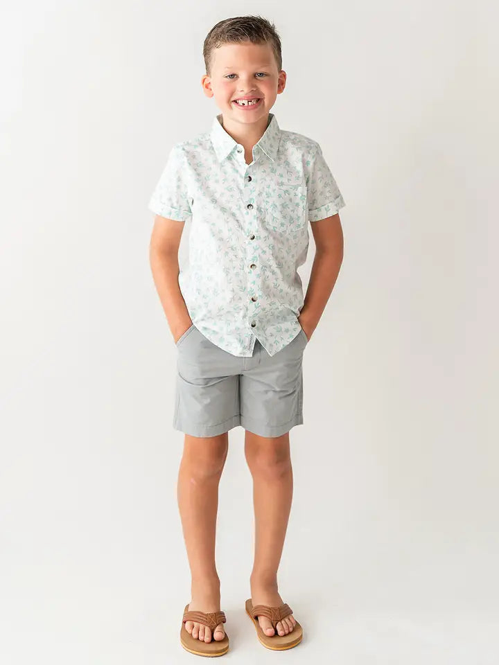 boys gray chino shorts