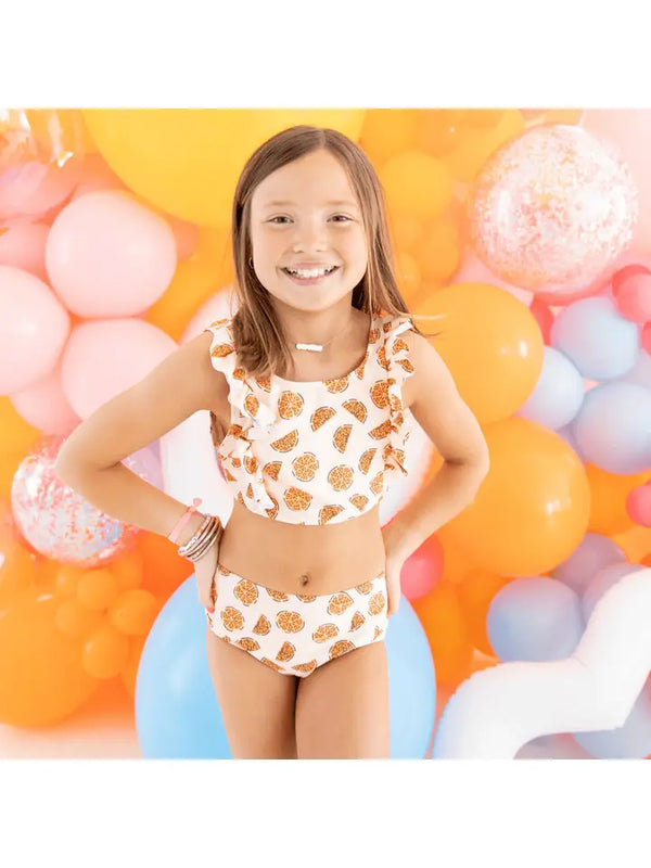 GIRL'S CUTIES IN CLEMENTINE TWO PIECE SWIMSUIT