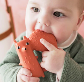 OLI & CAROL CYRIL SQUIRREL FOX TEETHER - THE LITTLE EAGLE BOUTIQUE