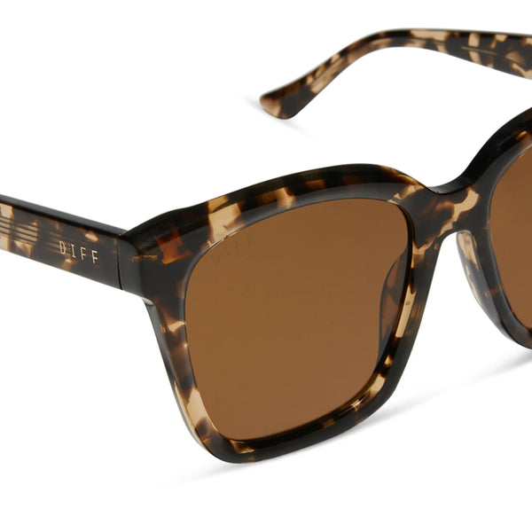 DIFF MEREDITH IN ESPRESSO TORTOISE BROWN