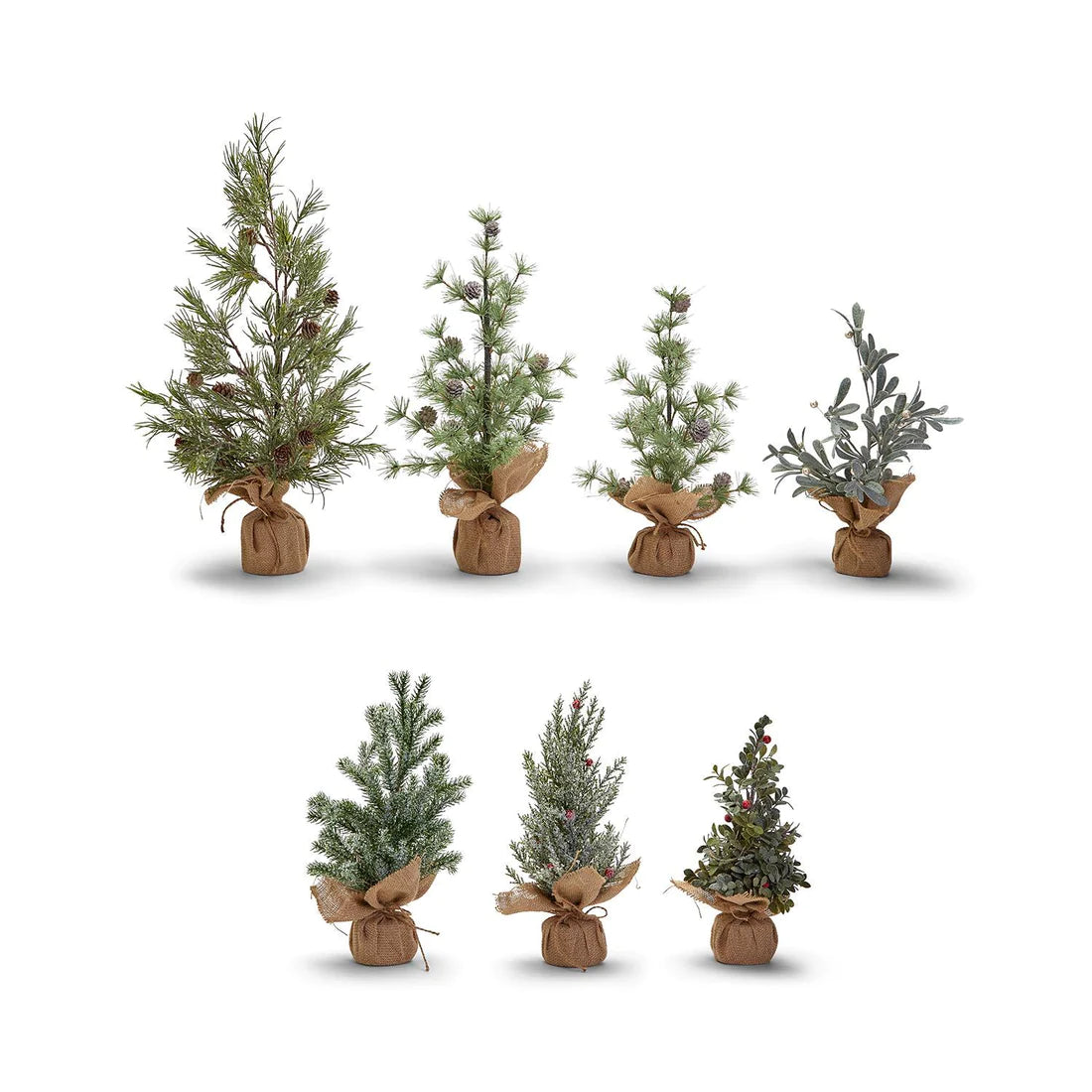 FROSTED EVERGREEN HOLIDAY TREES - THE HIP EAGLE BOUTIQUE