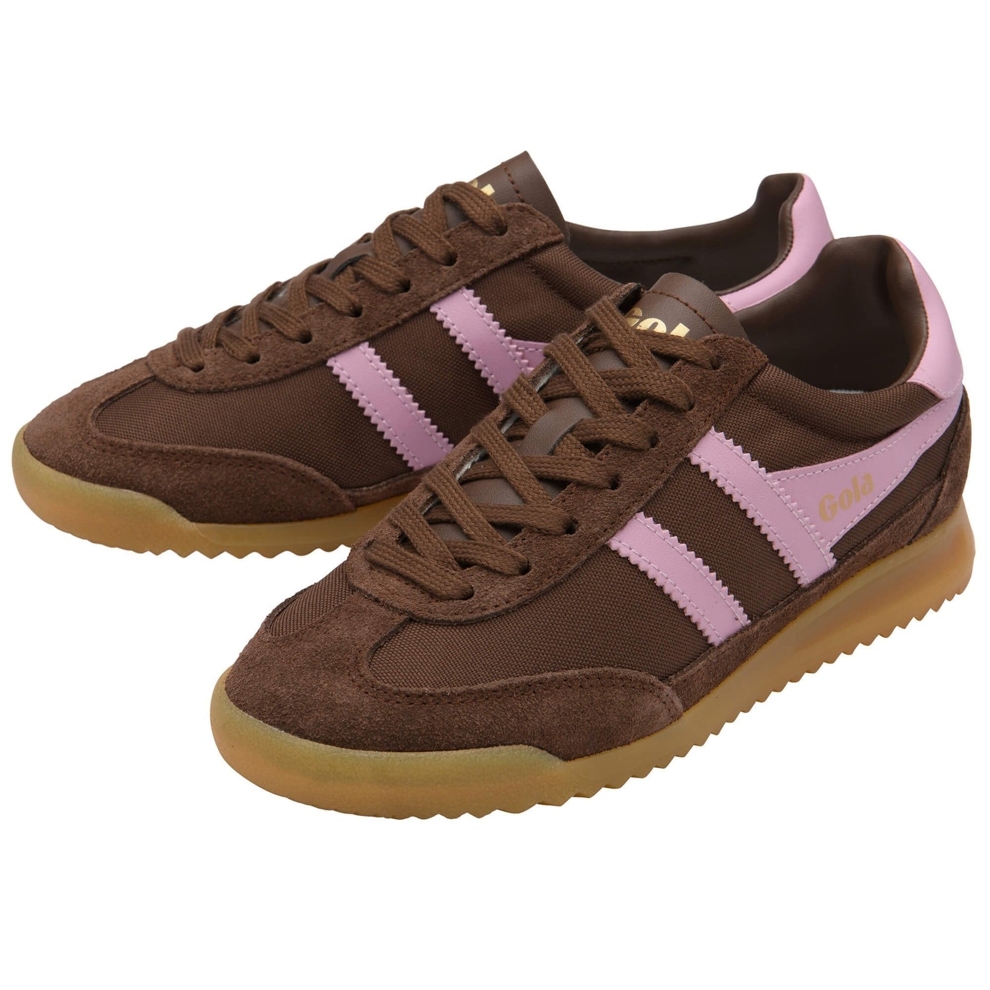 gola tornado tobacco Men's Leather Sneaker in Off White Black/Brown | Size: US 10 weave nylon uppers and suede and leather overlays Gola Tornado Sneakers - Dark