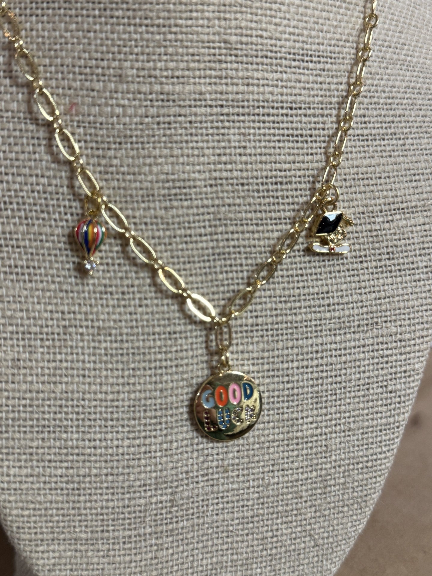 GOOD LUCK, GRAD! CHARM NECKLACE