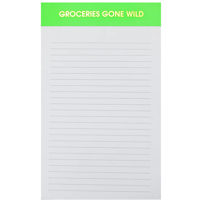 CHEZ GAGNÉ LINED NOTEPADS: GROCERIES GONE WILD - THE HIP EAGLE BOUTIQUE 