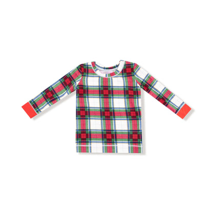 LONG SLEEVE LOUNGEWEAR SET X HOLIDAY PLAID