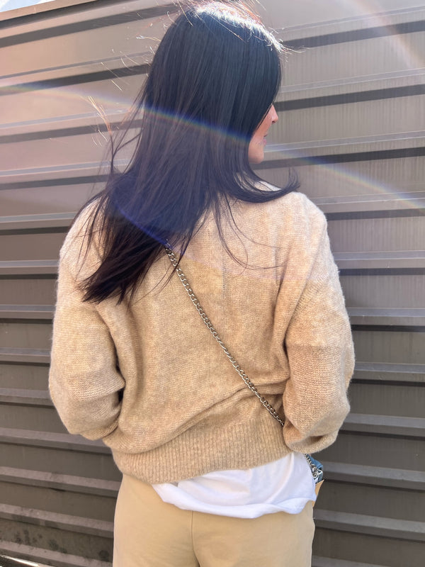 beige lightweight sweater