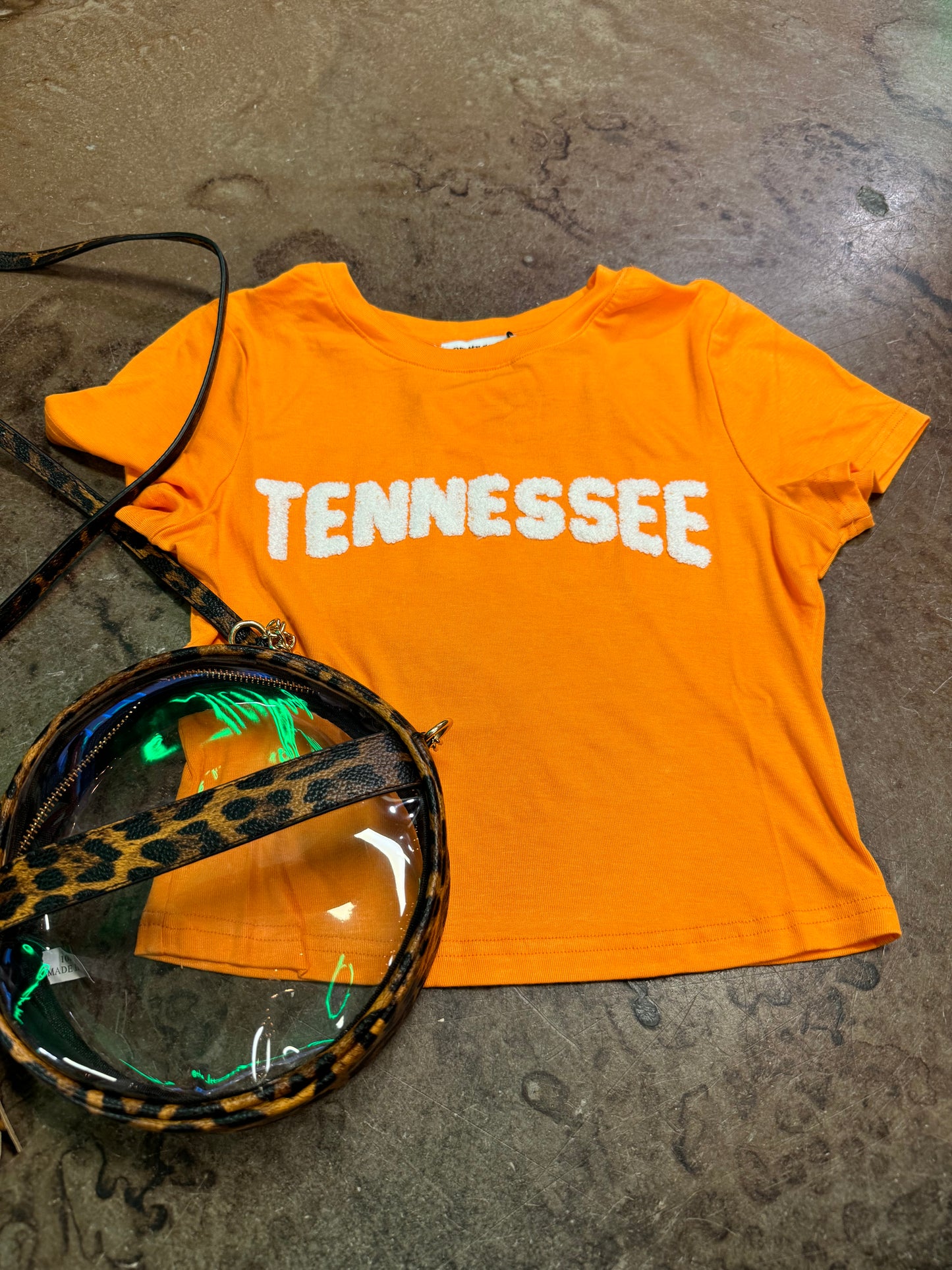 orange cropped tennessee vols t-shirt