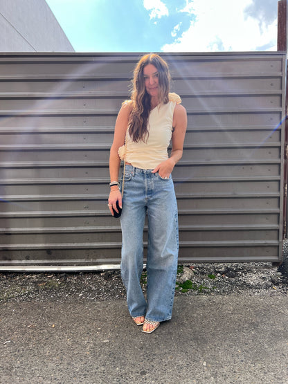 AGOLDE LOW SLUNG BAGGY DENIM JEANS