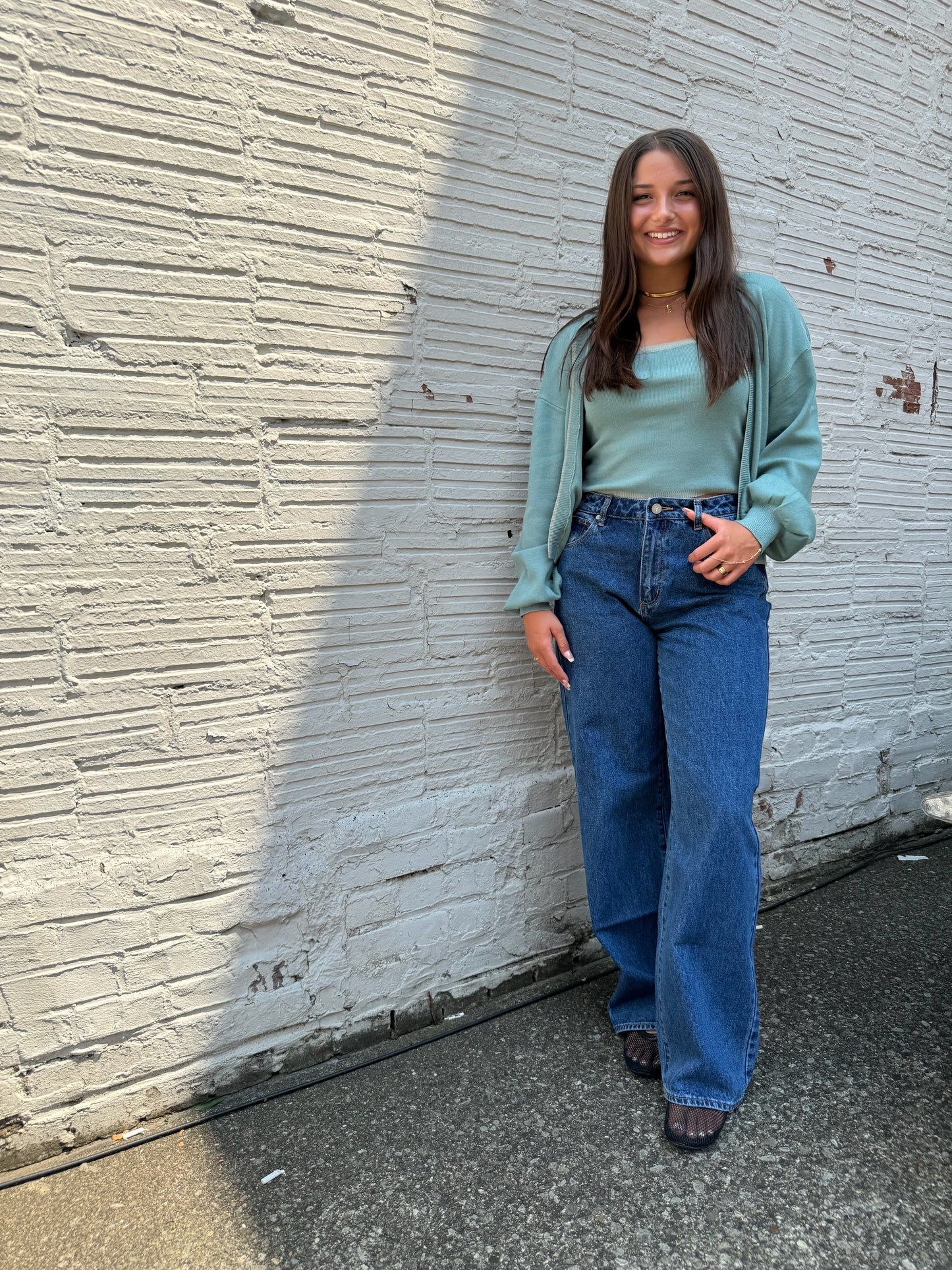 ABRAND 95 MID BAGGY BELLA JEANS