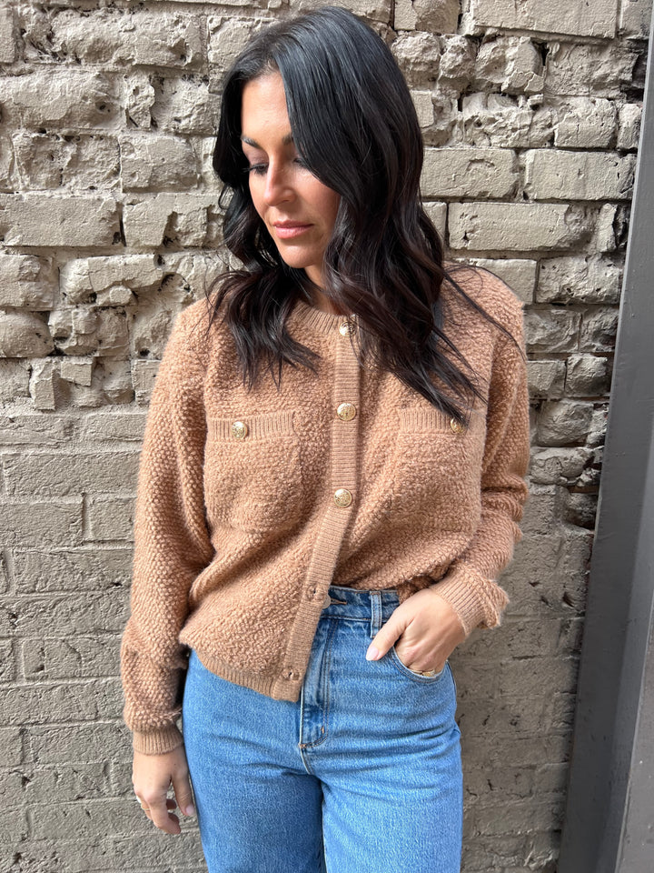 LINE & DOT KHLOE BOUCLE CARDI - THE HIP EAGLE BOUTIQUE