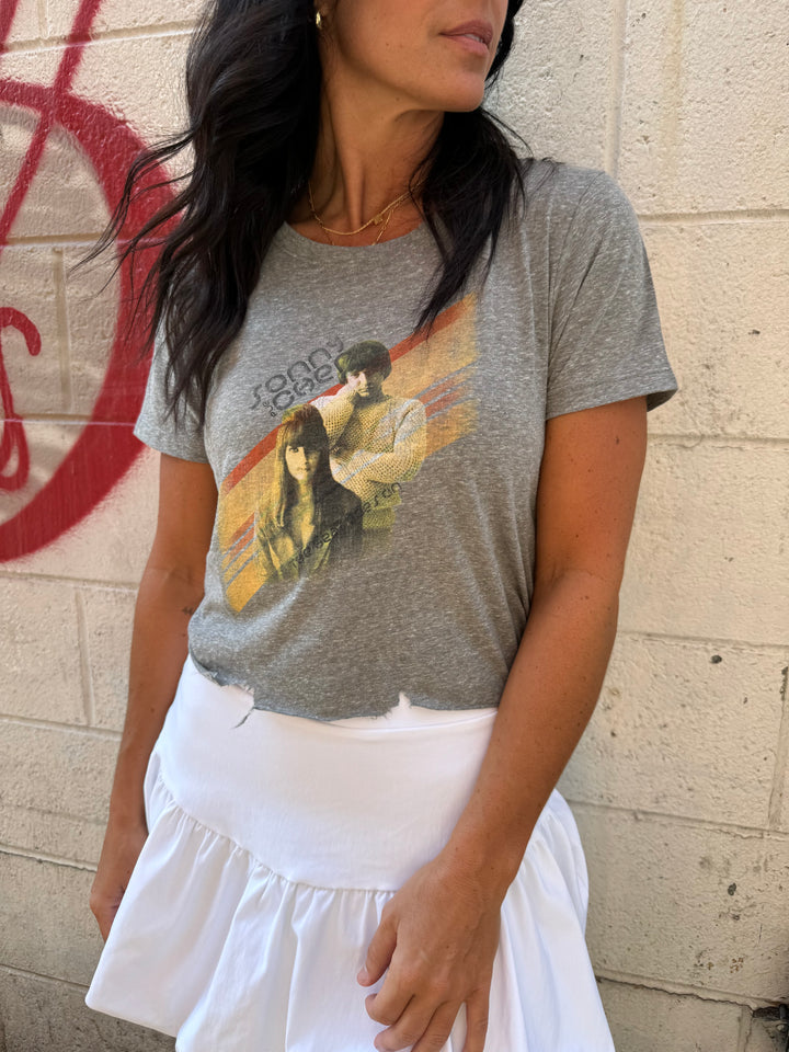 sonny and cher graphic tee