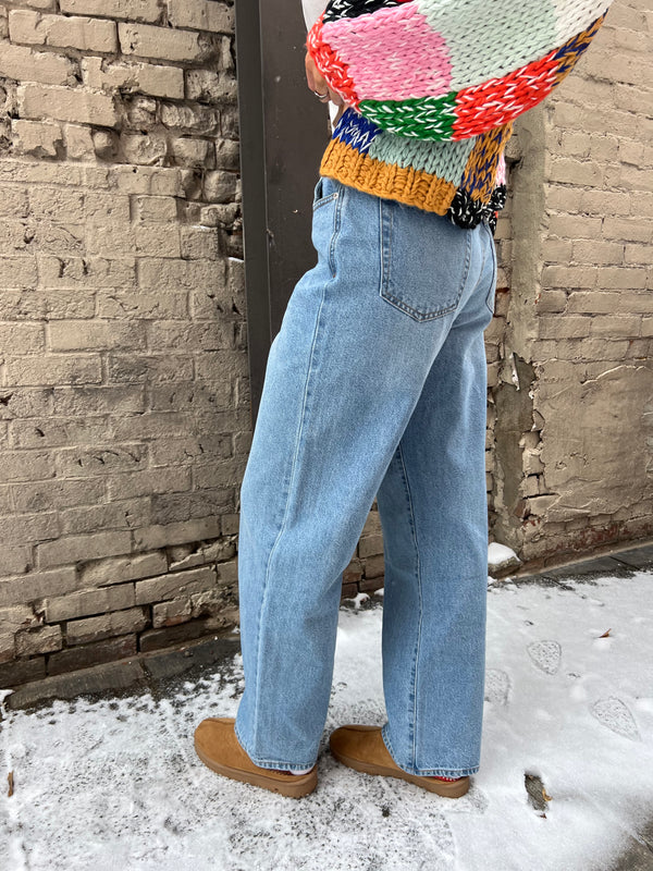 low rise baggy jean winter outfits