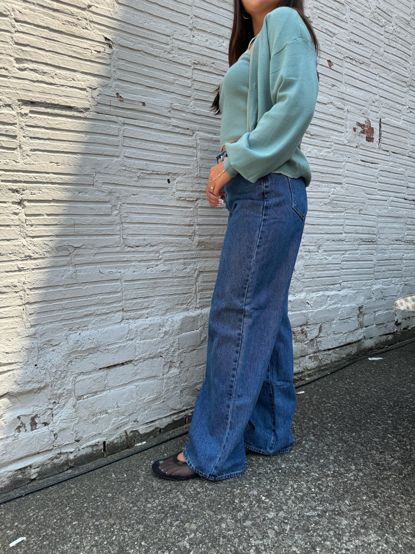 ABRAND 95 MID BAGGY BELLA JEANS