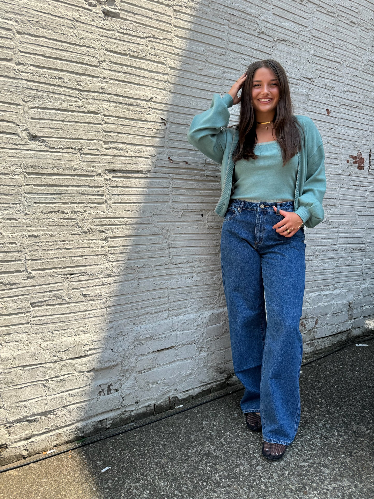 ABRAND 95 MID BAGGY BELLA JEANS