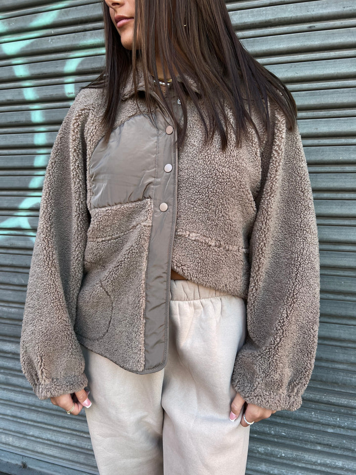 GATHER TEDDY JACKET - THE HIP EAGLE BOUTIQUE