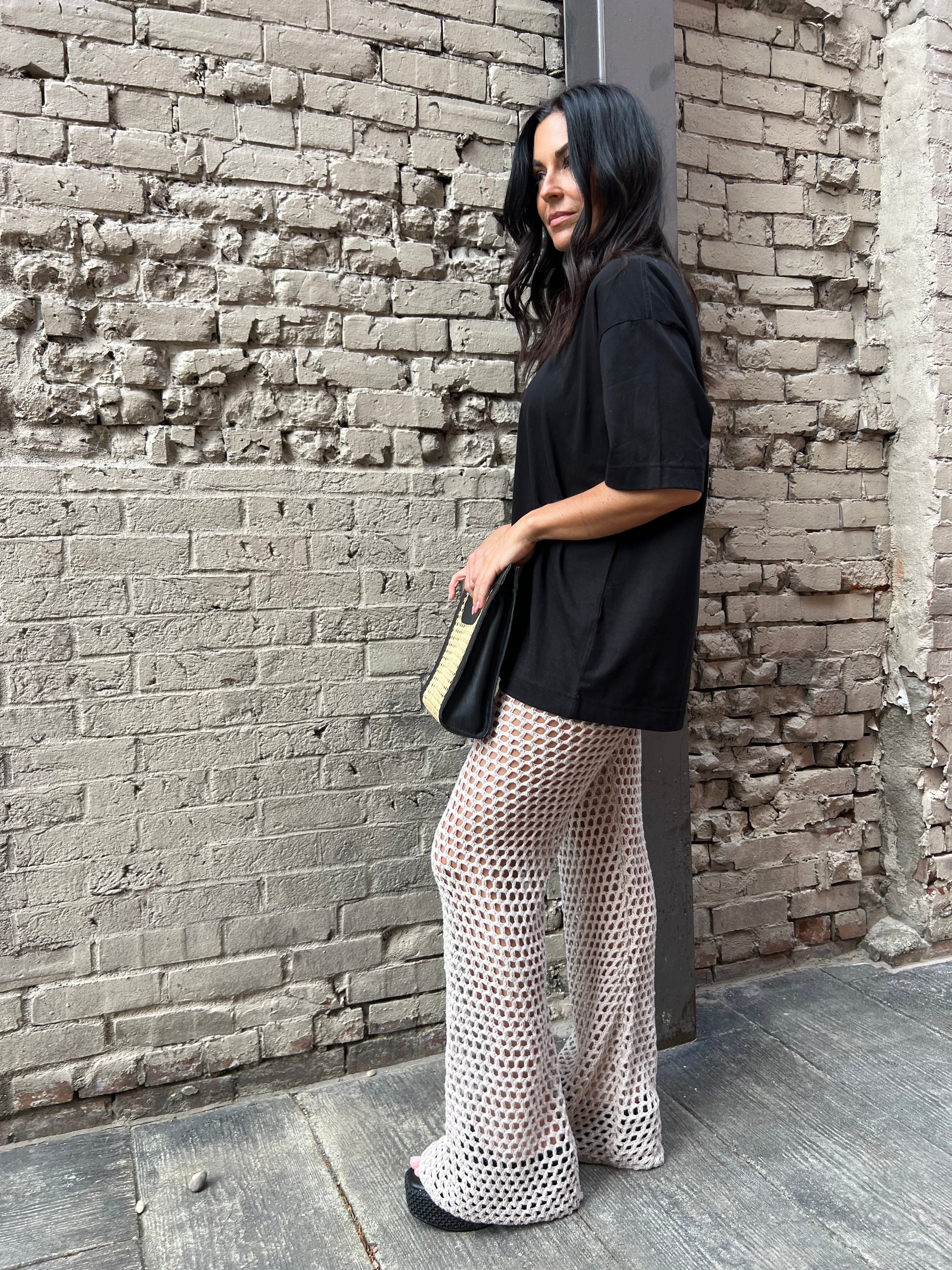 oversized plain black tshirt