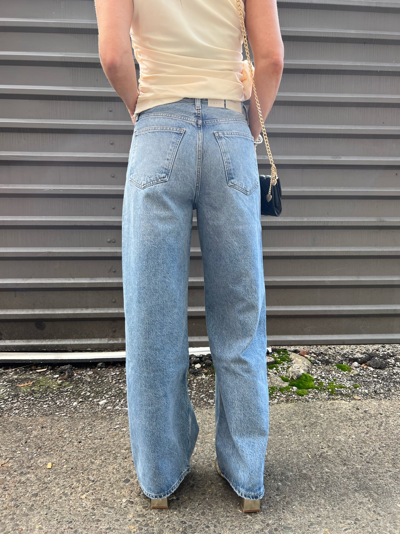 AGOLDE LOW SLUNG BAGGY DENIM JEANS
