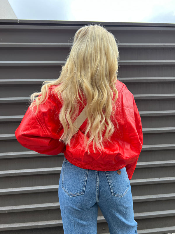 FRNCH RITA JACKET IN ROGUE RED - THE HIP EAGLE BOUTIQUE