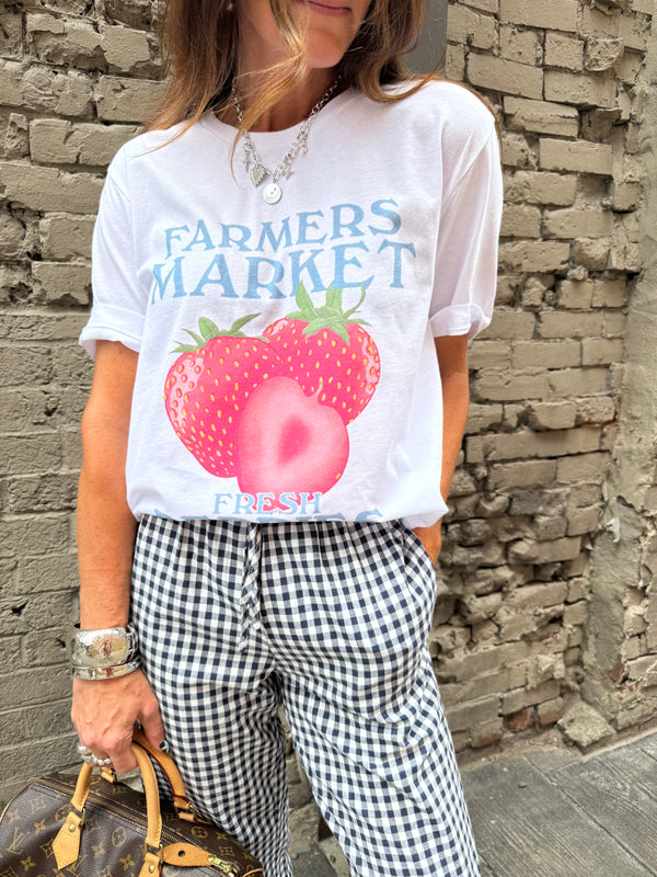 strawberry graphic tshirt and boxer pants