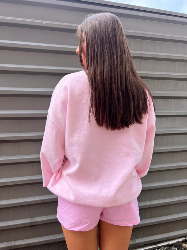 pink summer pullover