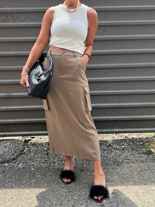 COOL TEACHER CARGO SKIRT - THE HIP EAGLE BOUTIQUE